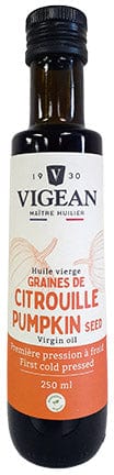 VIGEAN Épicerie Huile vierge de graines de citrouille 250ml