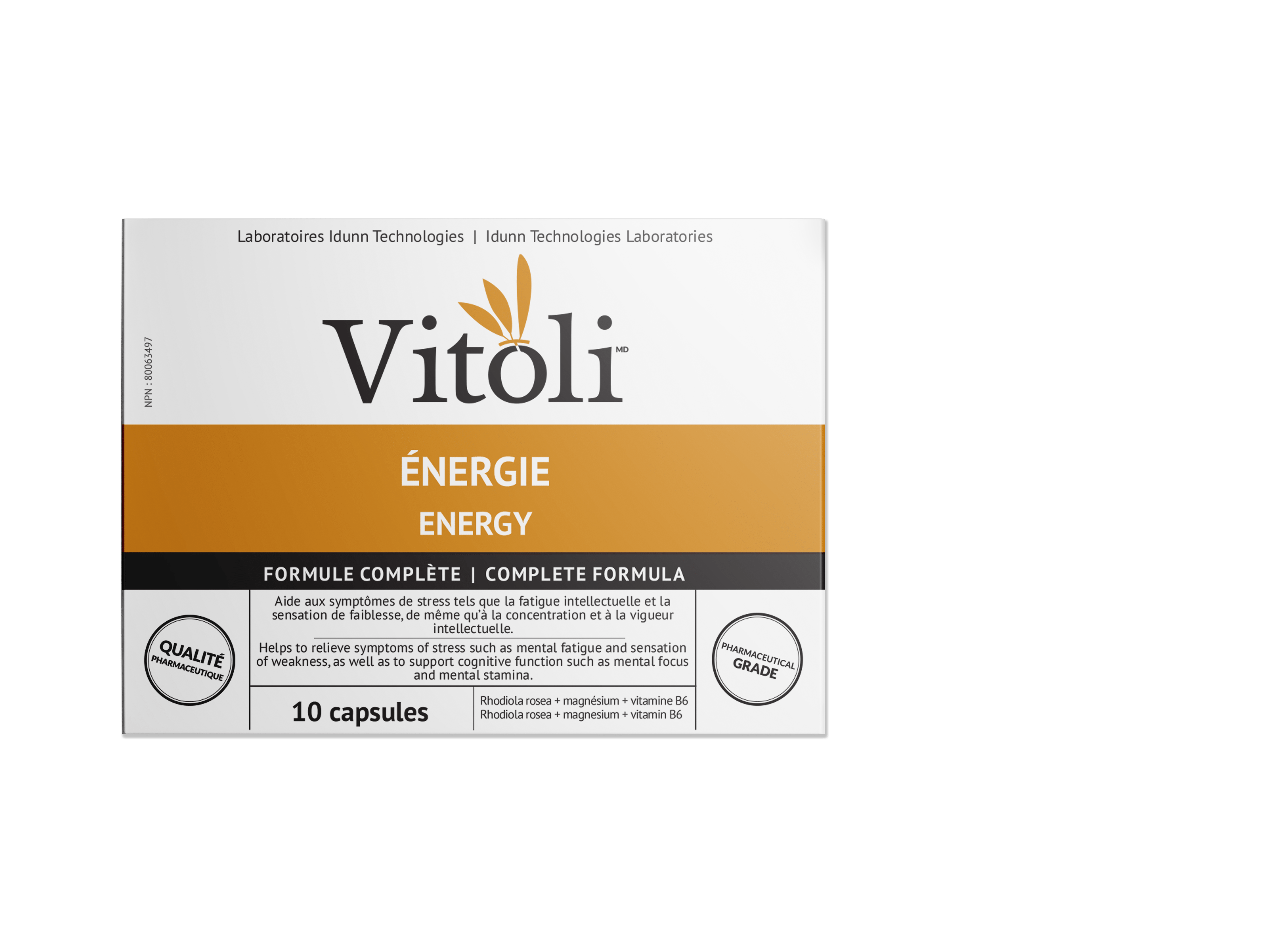 VITOLI Suppléments Énergie (blister) 10caps