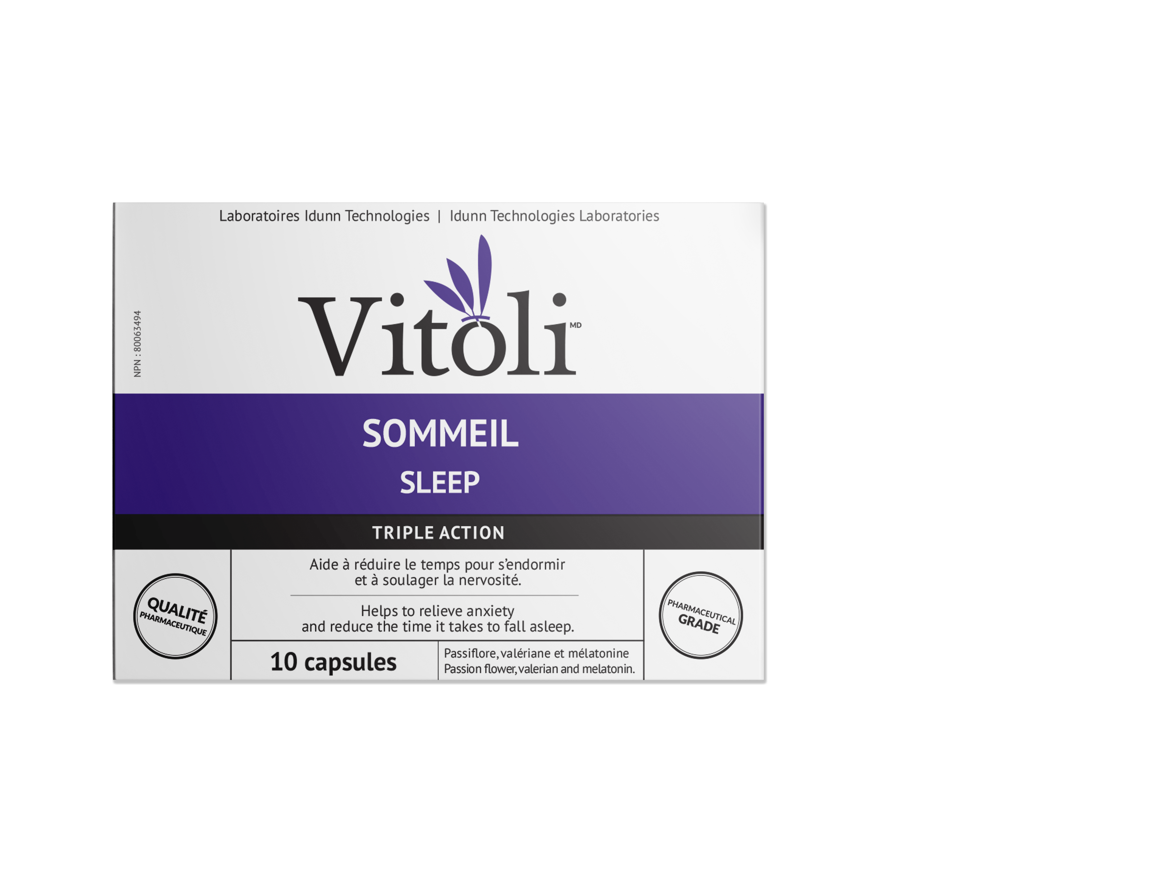 VITOLI Suppléments Sommeil (blister) 10caps