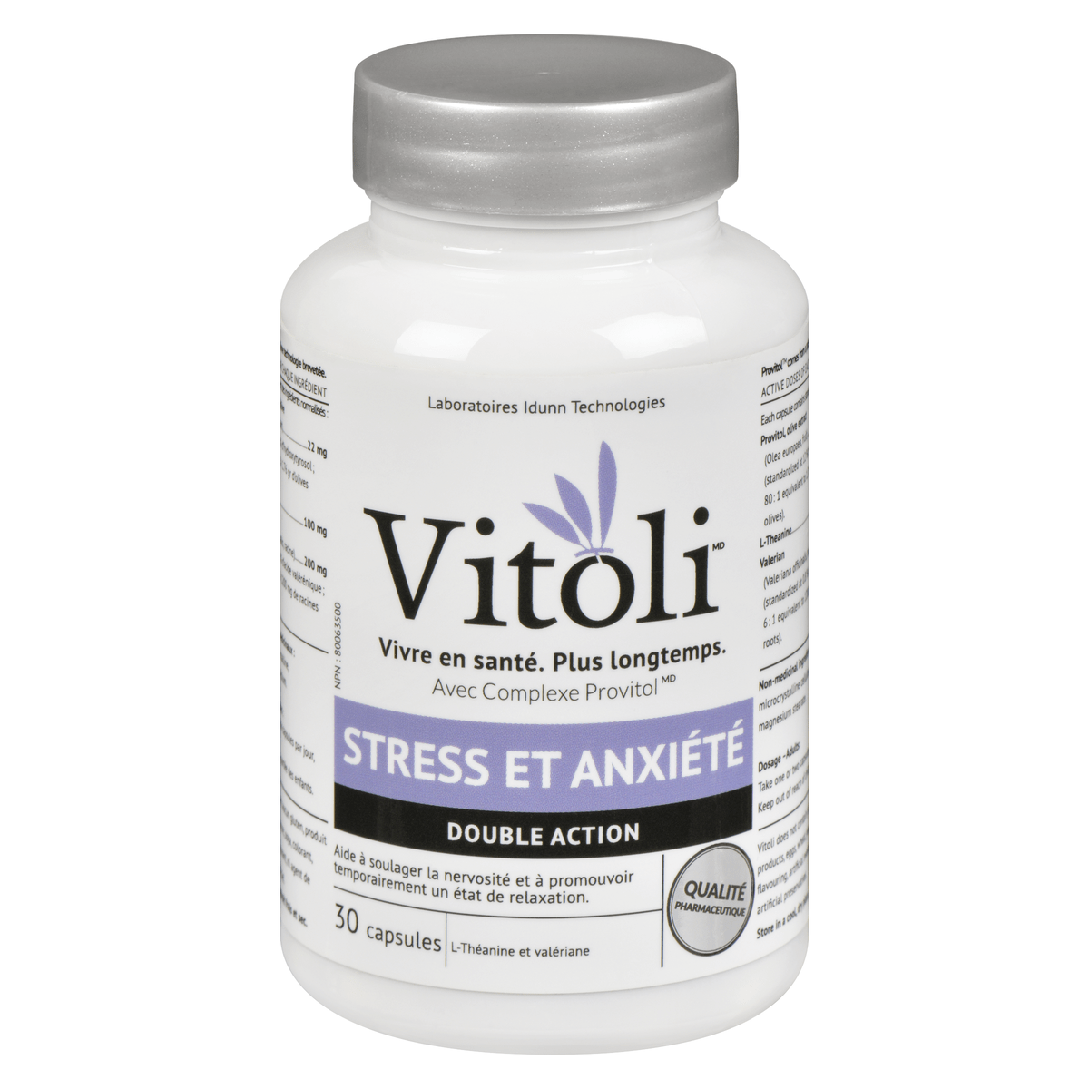 VITOLI Suppléments Stress et anxiété 30caps
DATE DE PÉREMPTION : 31 OCTOBRE 2025