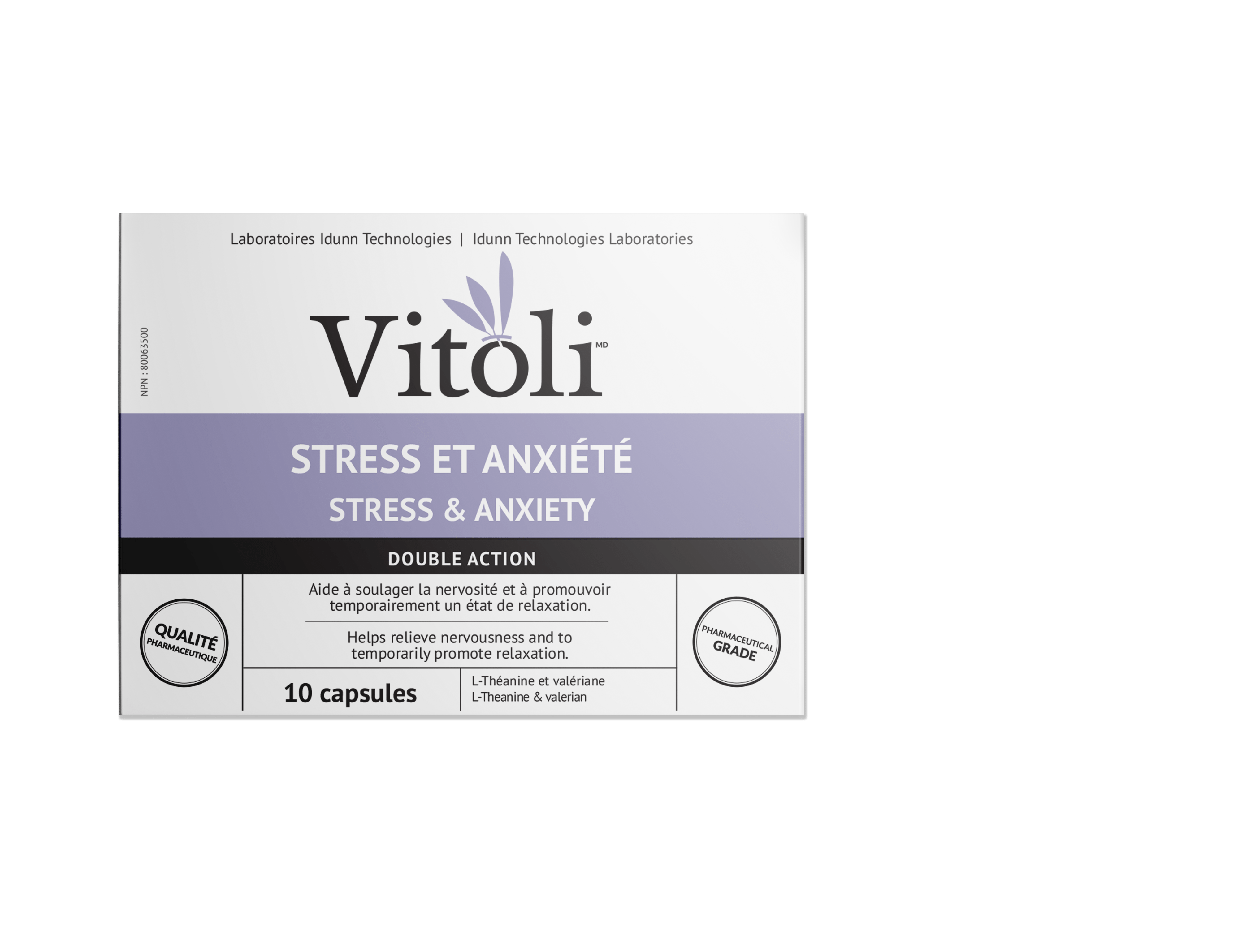 VITOLI Suppléments Stress et anxiété (blister) 10caps