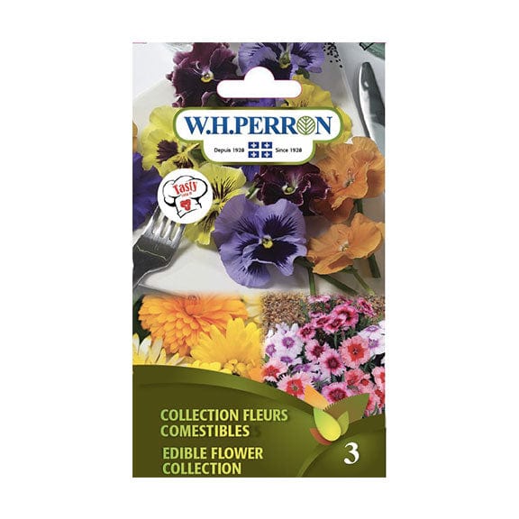 W.H. PERRON Épicerie Semence collection de fleurs comestibles (calendula, dianthus, viola)  (un)