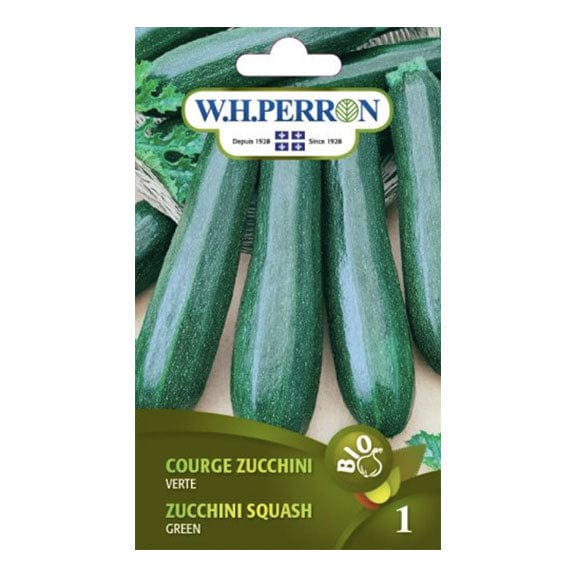 W.H. PERRON Épicerie Semence courge zucchini verte bio (un)