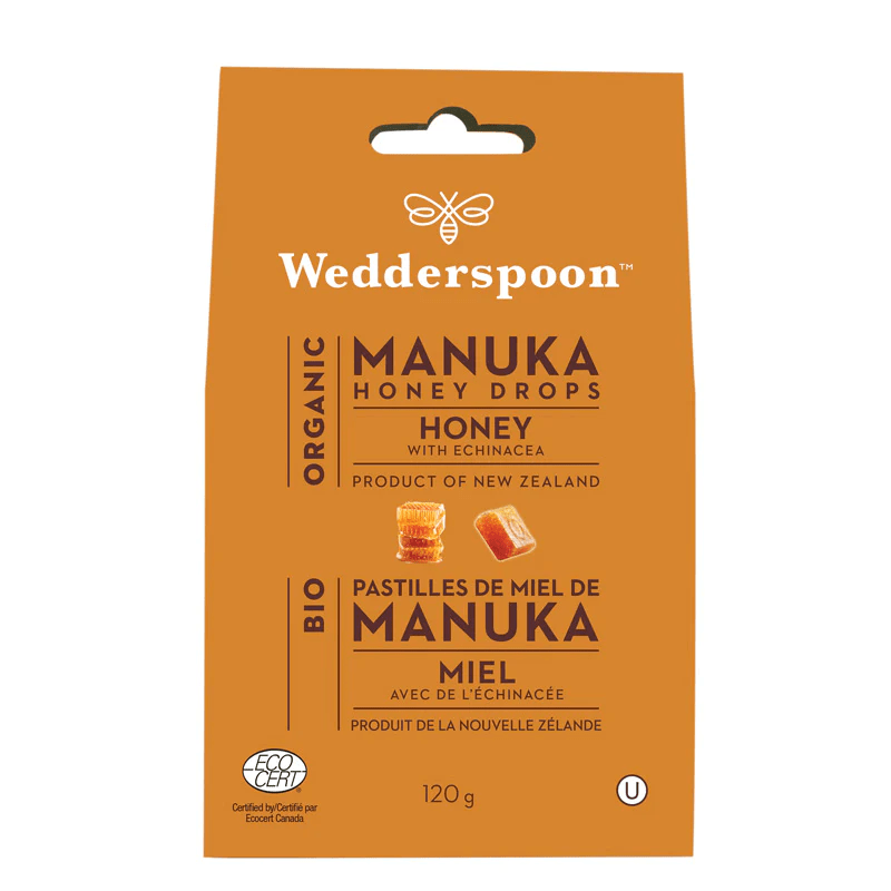 WEDDERSPOON Suppléments Pastilles miel de manuka et échinacée bio 120g