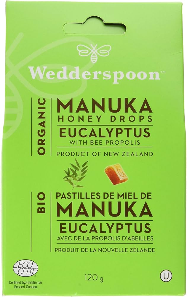 WEDDERSPOON Suppléments Pastilles miel de manuka et eucalyptus bio 120g