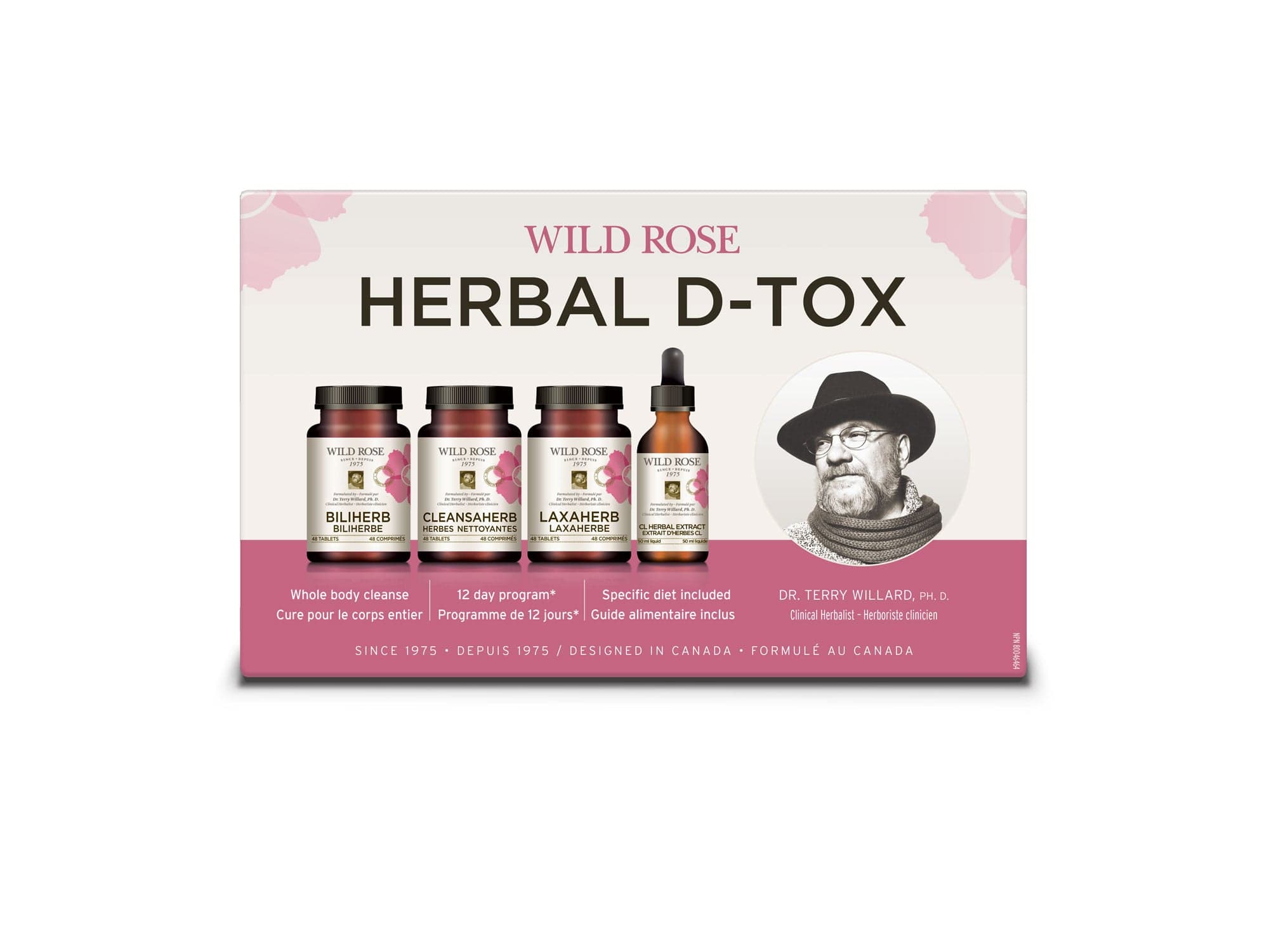 WILD ROSE Suppléments Herbal-d-tox (programme facile de 12 jours) 1cure
