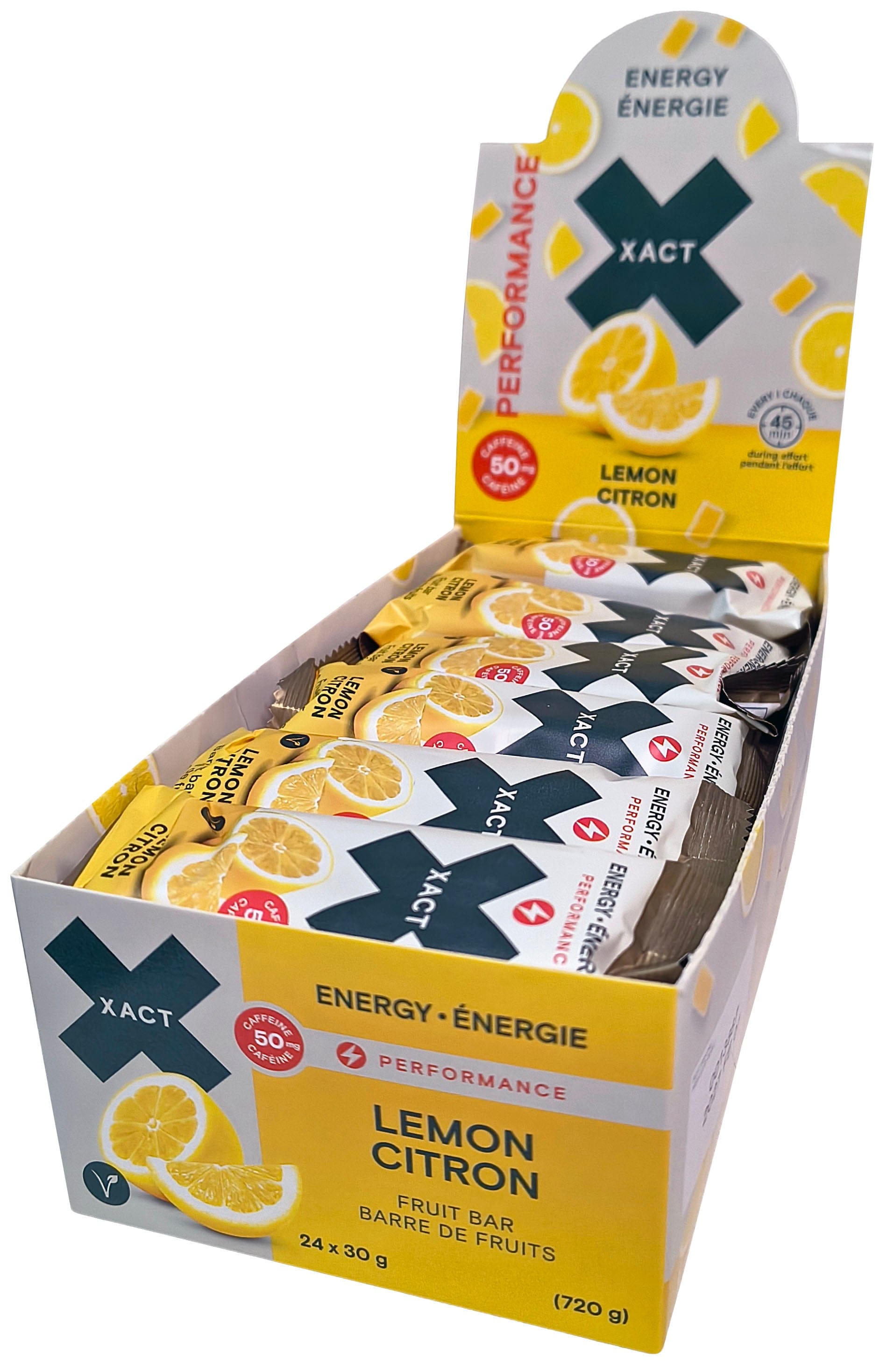 XACT NUTRITION Suppléments Barres énergie (citron) 24x30g