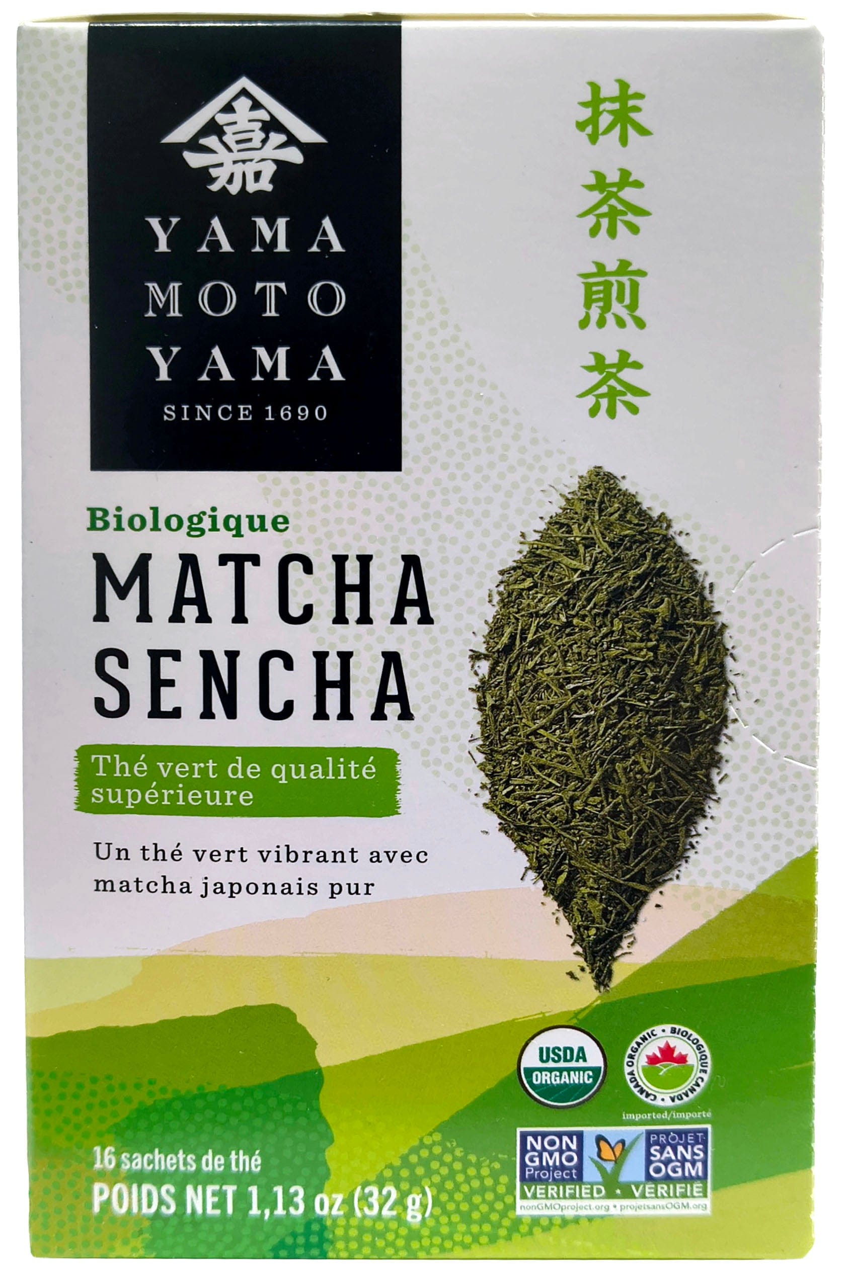 YAMA MOTO YAMA Épicerie Thé vert matcha sencha bio 16's