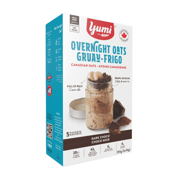 YUMI Épicerie Gruau-frigo chocolat noir 5x50g