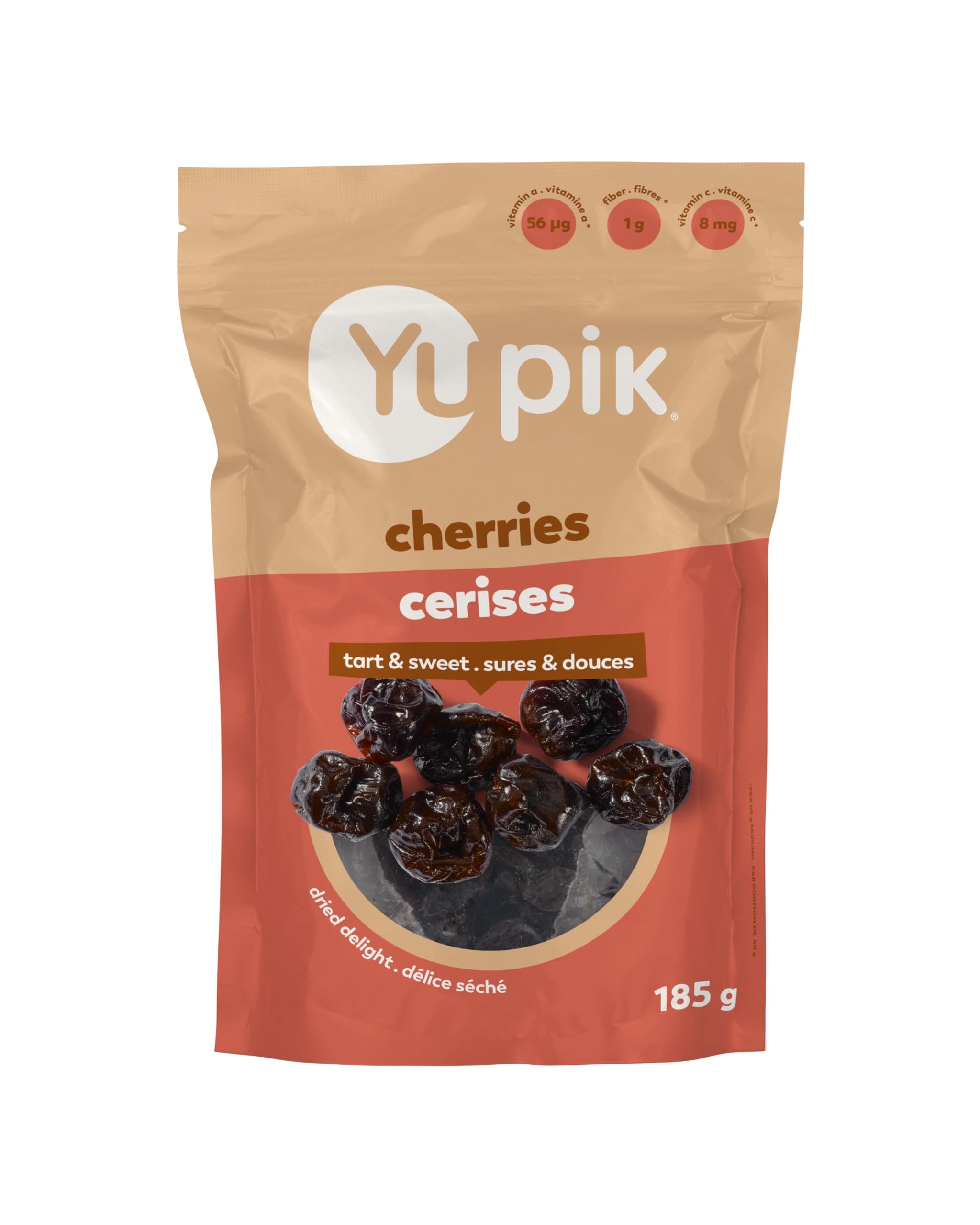YUPIK Épicerie Cerises sures et douces séchées 185g