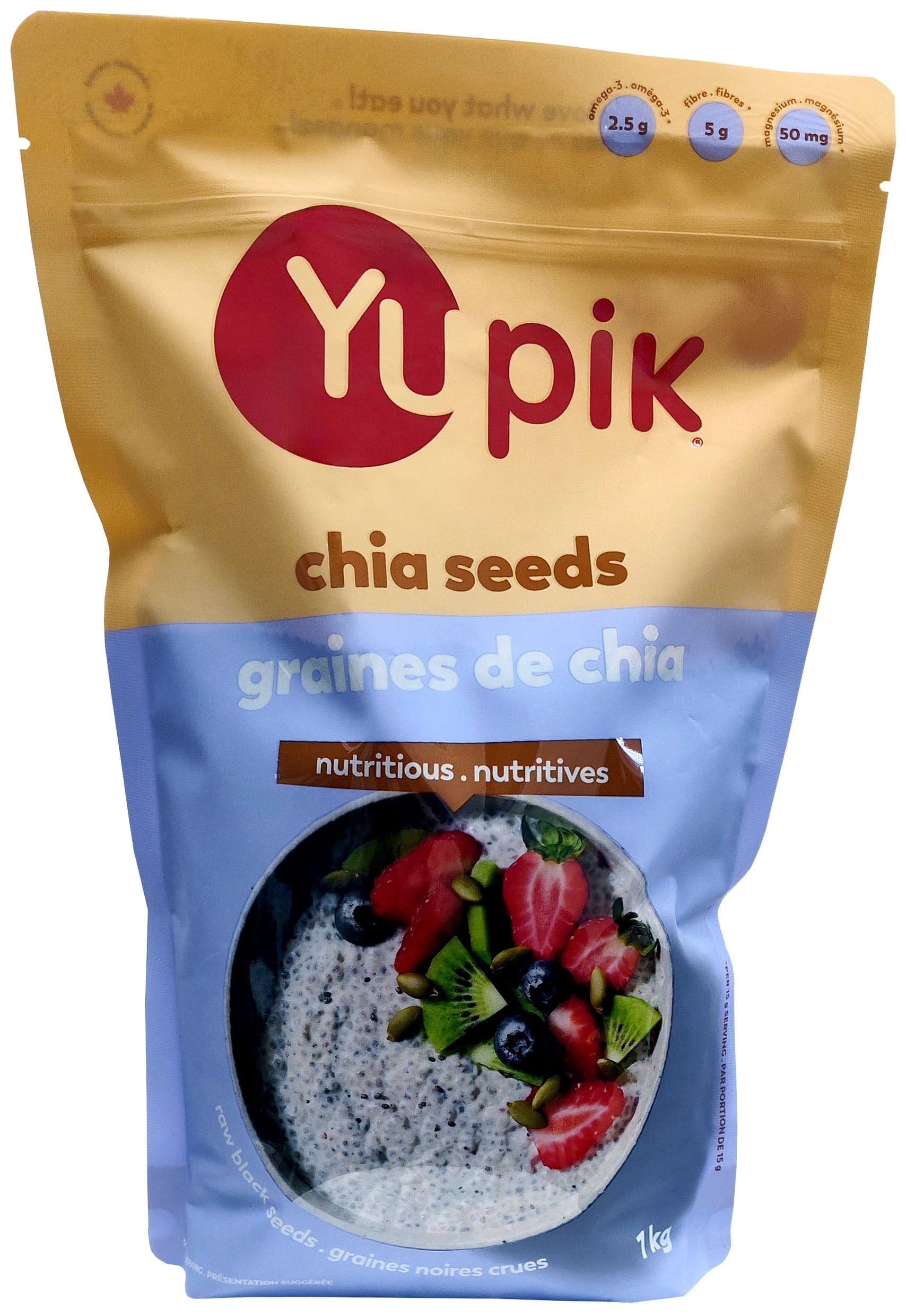 YUPIK Épicerie Graines de chia noires 1kg