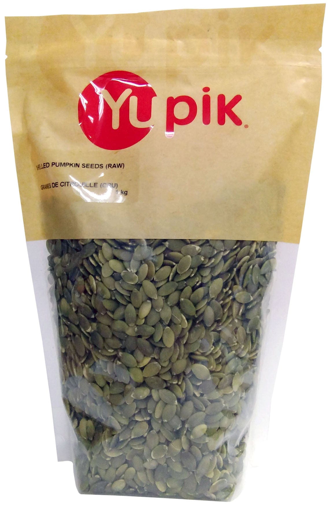 YUPIK Épicerie Graines de citrouilles crues 1kg