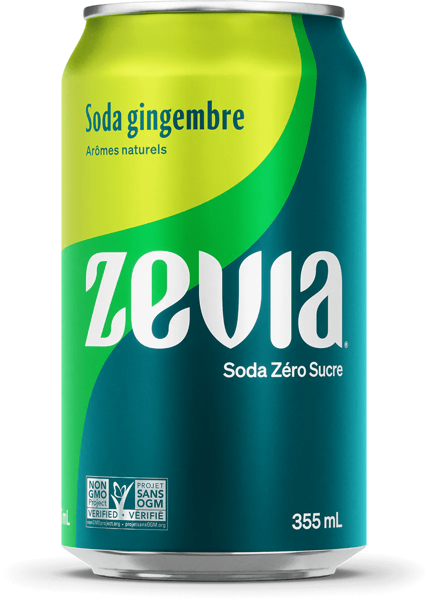 ZEVIA Épicerie Soda gingembre 355ml