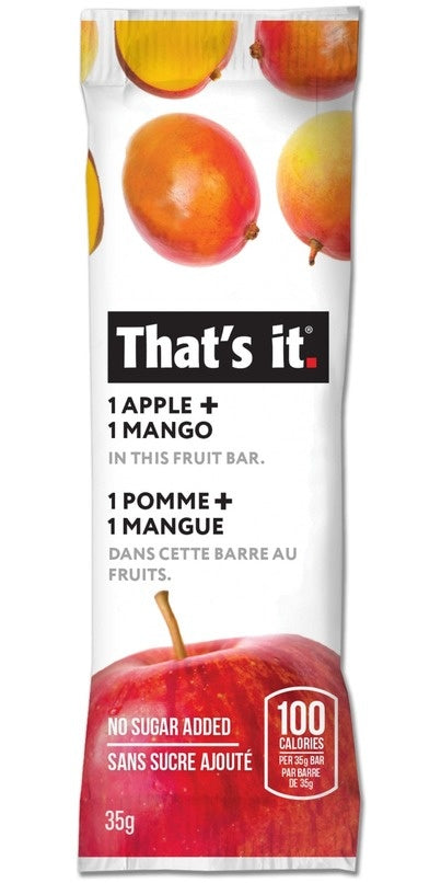 Apple and mango fruit bar 35g