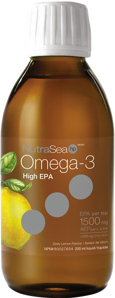 NutraSea Omega 3 EPA concentré   (saveur citron) 200ml