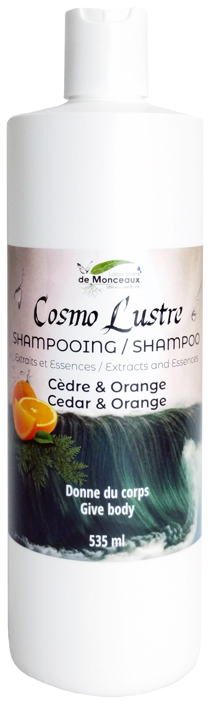 Shampoing cèdre et orange 535ml