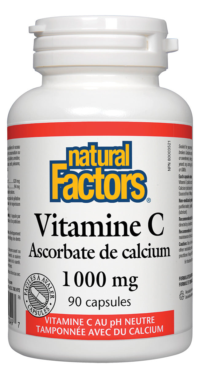 Vitamin C (calcium ascorbate powder 1000mg) 90caps