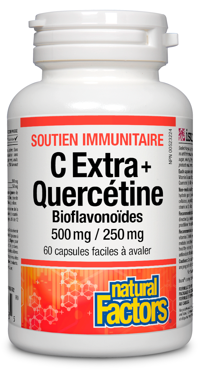 C extra + quercétine bioflavonoïdes 500mg / 250mg 60caps