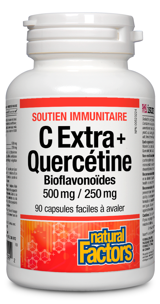 C extra + quercétine bioflavonoïdes 500mg / 250mg 90caps