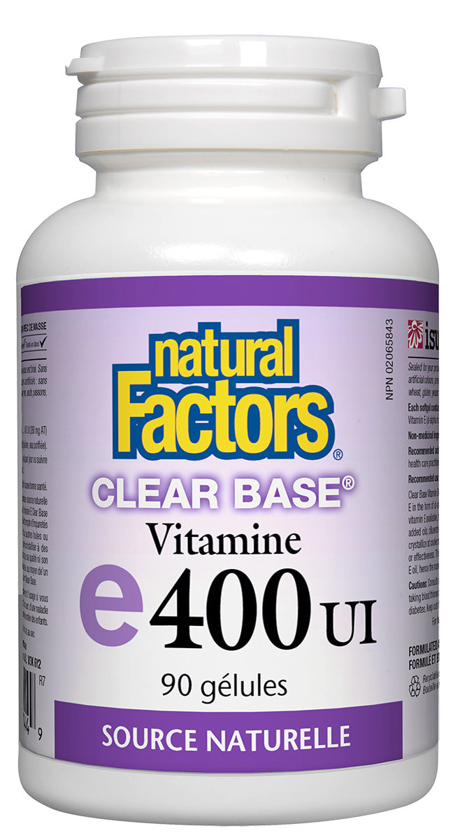 Vitamin E (400 IU/ clear base) 90gel