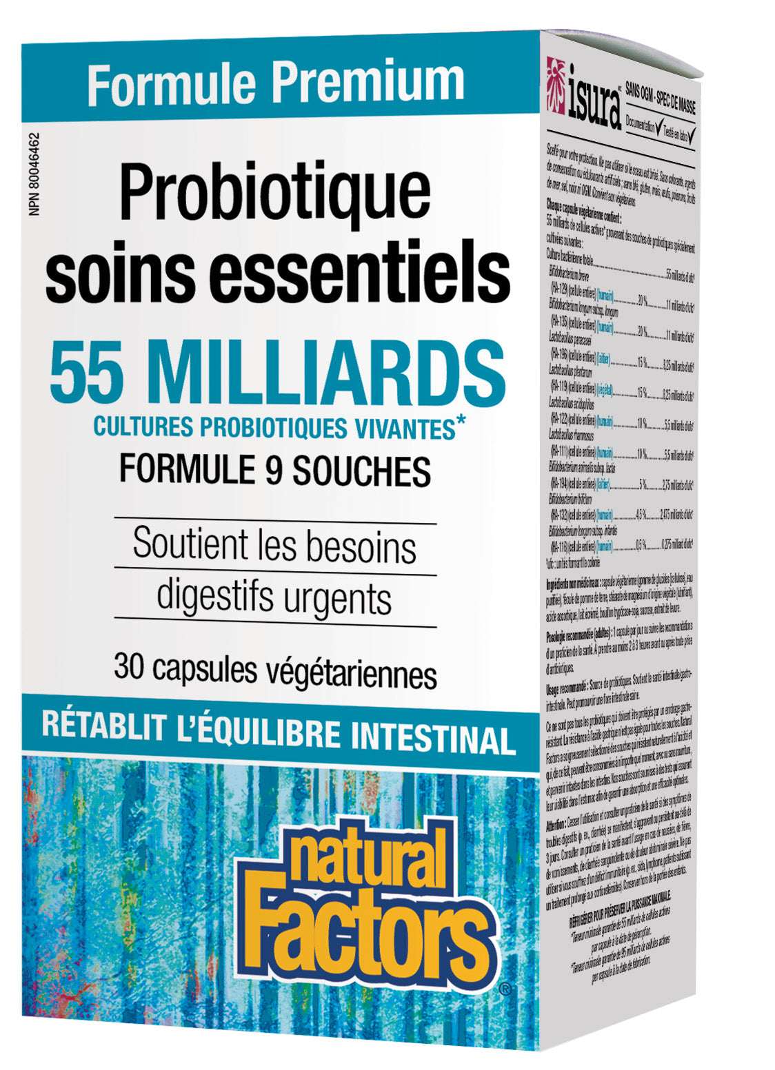 Probiotiques soins essentiels (55 milliards cellules actives) 30vcaps