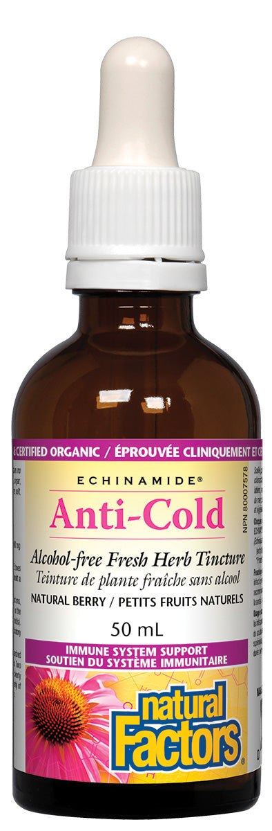 Échinamide anti-cold (teinture plante fraîche sans alcool/aux petits fruits) 50ml