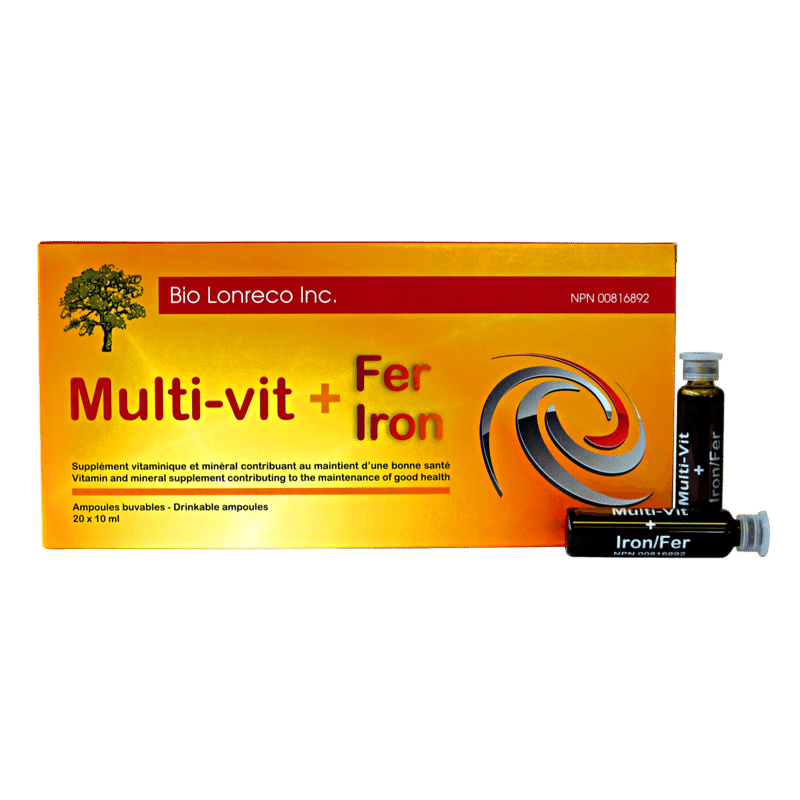 BIO LONRECO Suppléments Multi-vitamine + fer 20x10ml