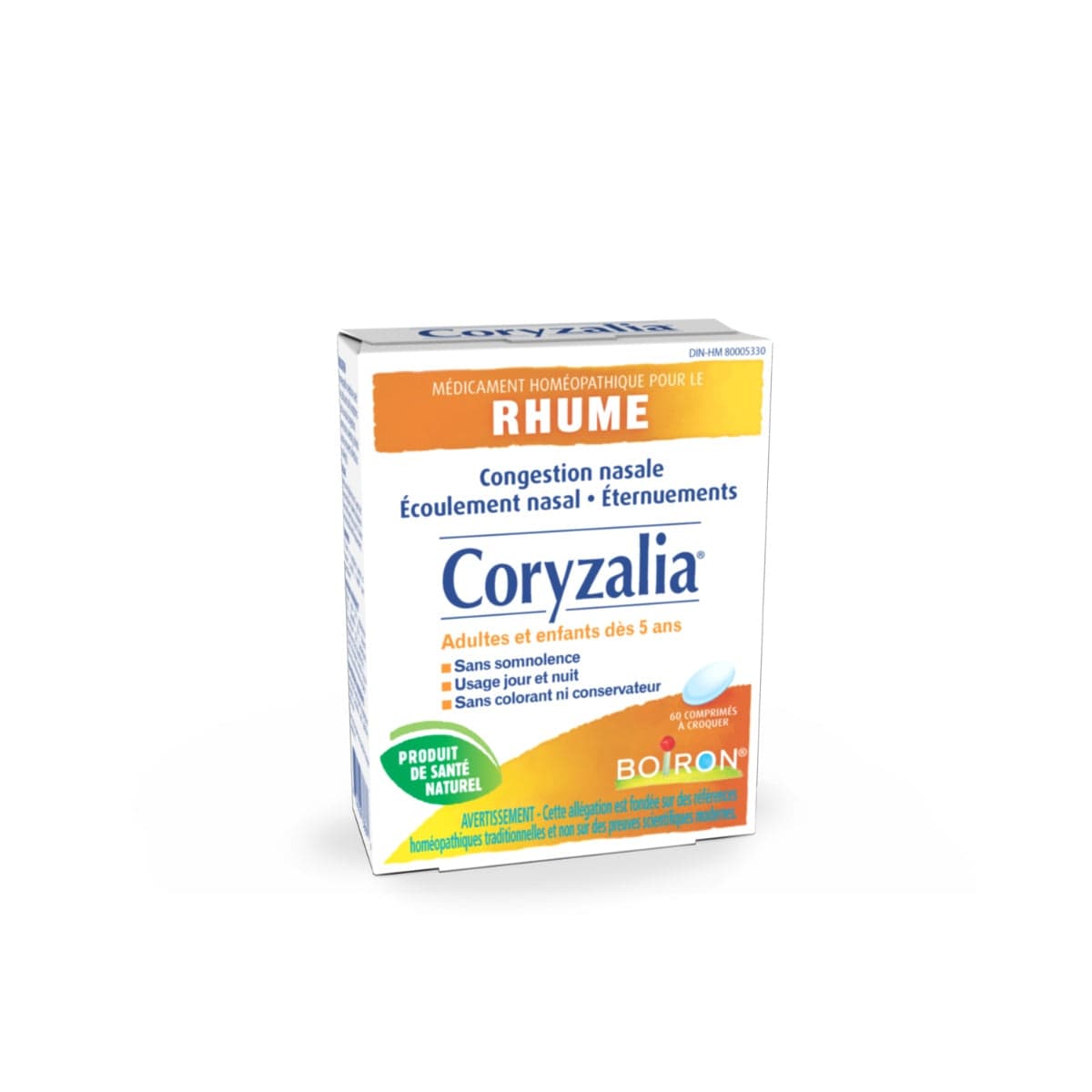 BOIRON LABORATOIRE Suppléments Coryzalia (rhume et congestion) 60comp