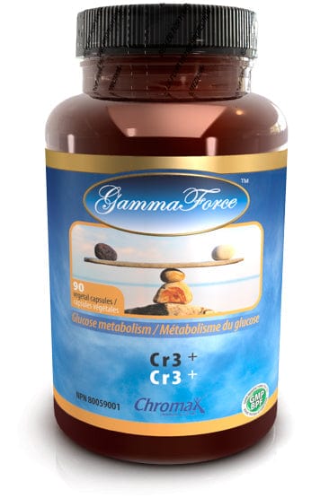 GAMMA FORCE Suppléments Cr3+ 250mcg Picolinate chrome (métabolisme du glucose) 90vcaps