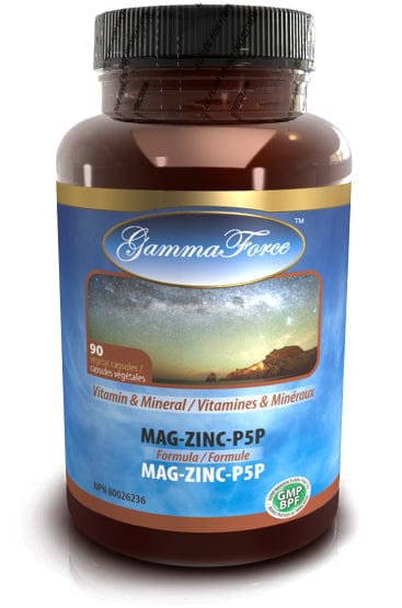GAMMA FORCE Suppléments Mag-Zinc-P5P (vitamines /coenzymées /minéraux) 90vcaps