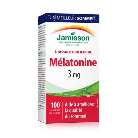 JAMIESON Suppléments Mélatonine (3mg) menthe 100comp