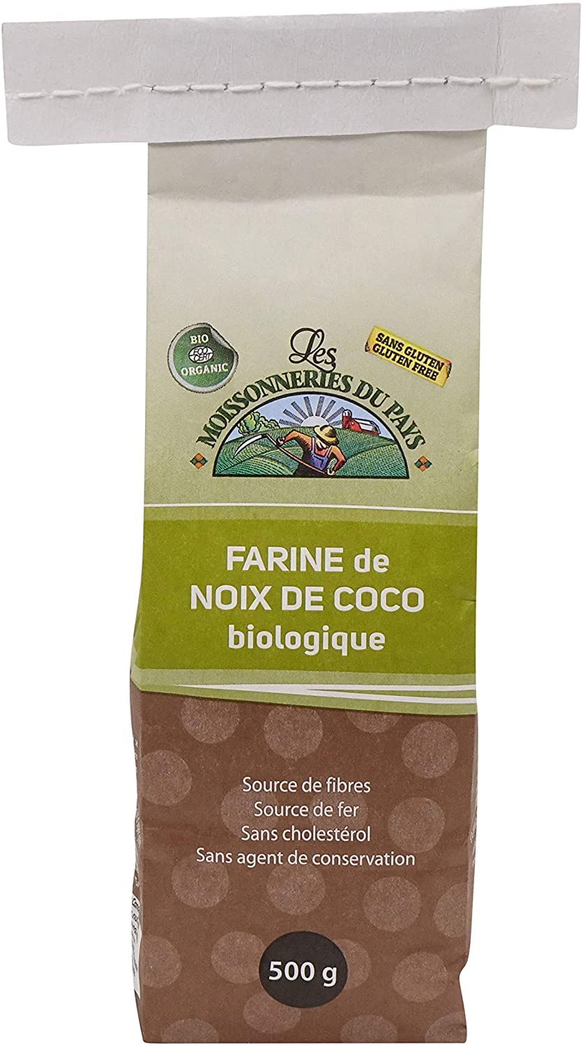 LES MOISSONNERIES DU PAYS Épicerie Farine de noix de coco biologique 500g