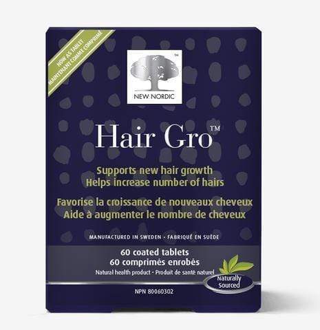 NEW NORDIC Suppléments Hair gro 60caps