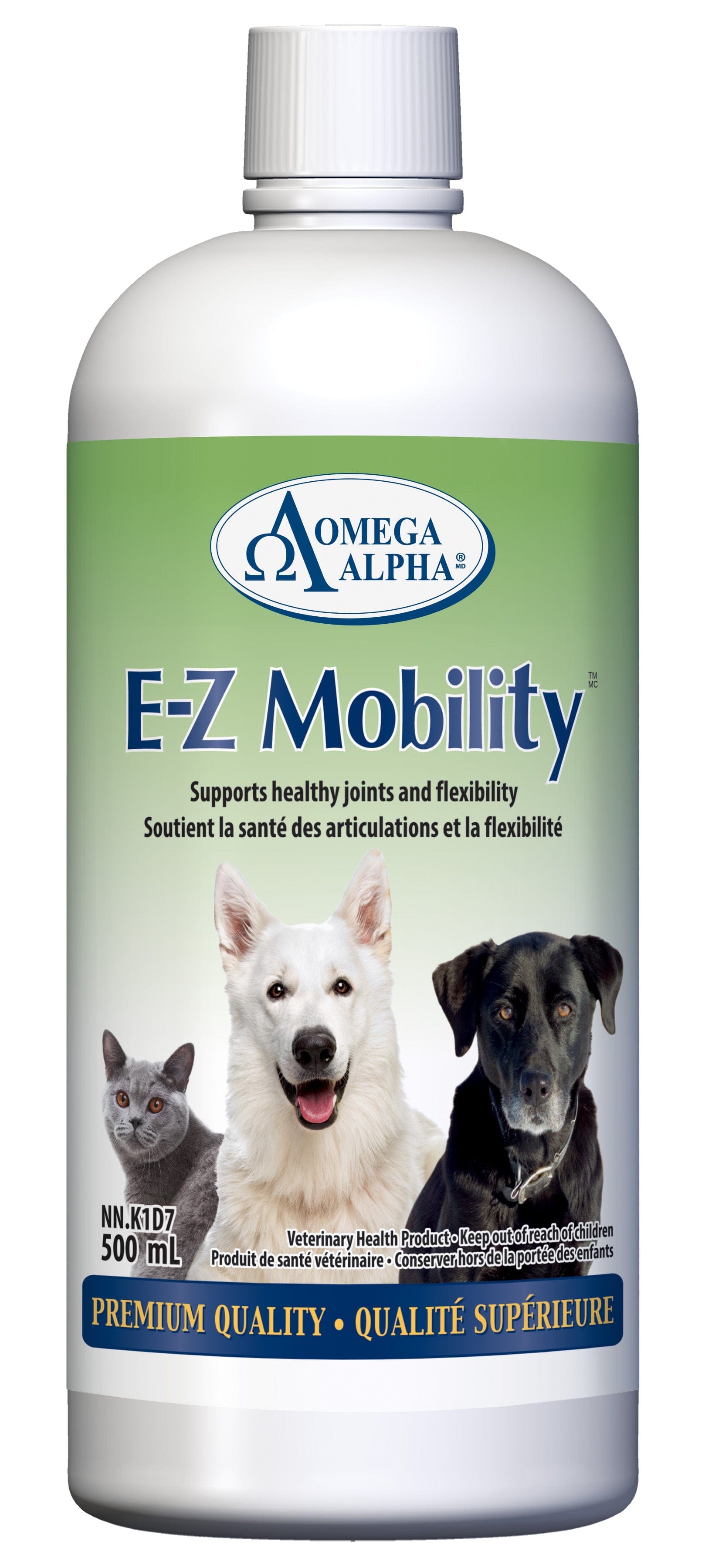 OMÉGA ALPHA ANIMAUX Suppléments E-Z mobility (douleur et inflammatoire) 500ml