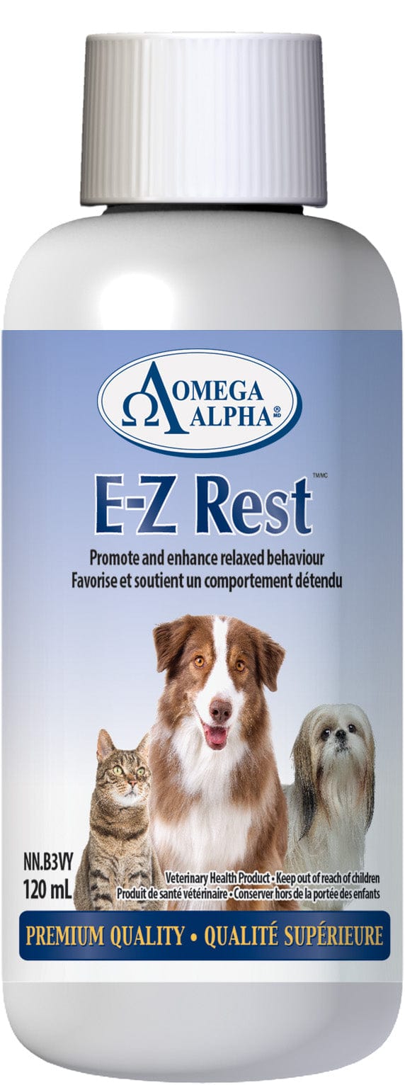OMÉGA ALPHA ANIMAUX Suppléments E-Z rest (stress et anxiété) 120ml