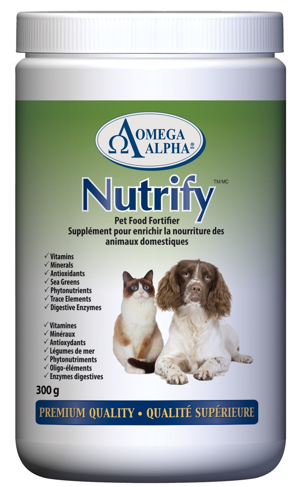 OMÉGA ALPHA ANIMAUX Suppléments Nutrify 300g