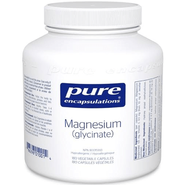 PURE ENCAPSULATIONS Suppléments Magnésium glycinate 180caps